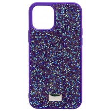 Чехол-накладка Swarovski для iPhone 14 Pro Max (Фиолетовый темный)